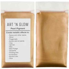 Art 'N Glow Mica Pearl Pigment Powder - 25 Grams - 10 Colors Available