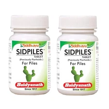 Baidyanath Sidpiles IPiles Tablet IAyurvedic Piles Medicine I 50 Tablets x 2Pack