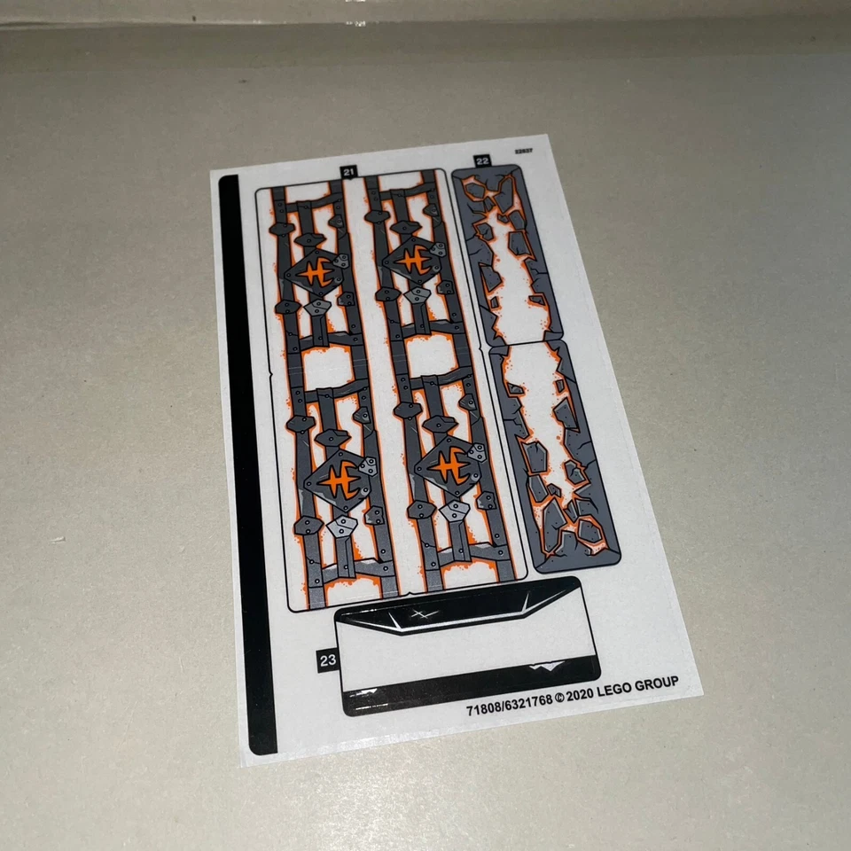 New Lego Monkie Kid Original Unused Sticker Sheet from Flaming Foundry Set 80016 - Image 3 of 3