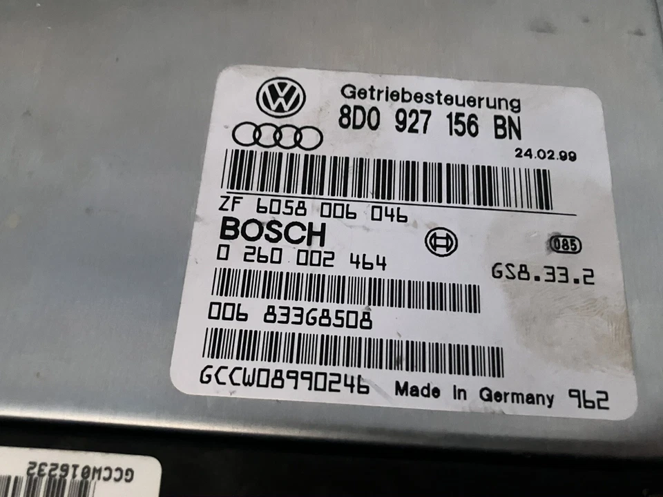 1999 99 奥迪 A4 自动变速器控制模块 AT TCM TCU 8D0927156BN — 第 2/4 张图片