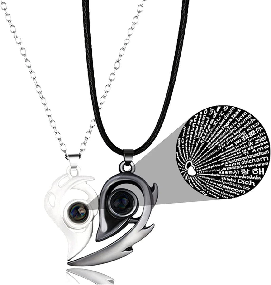 Couple necklaces hotsell for him