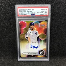 2023 Bowman’s Best Brandon Mayea Gold Refractor Auto /50 PSA 10 #B23-BM