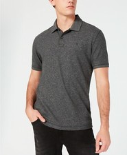  165 Dkny Men Regular-Fit Gray Short-Sleeve Cotton Logo Polo Shirt XL REPAIRED 