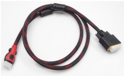 Braided 5ft 1.5M GOLD HDMI to DVI-D Video Cable DVI 24+1 Male Monitor TV HD PC