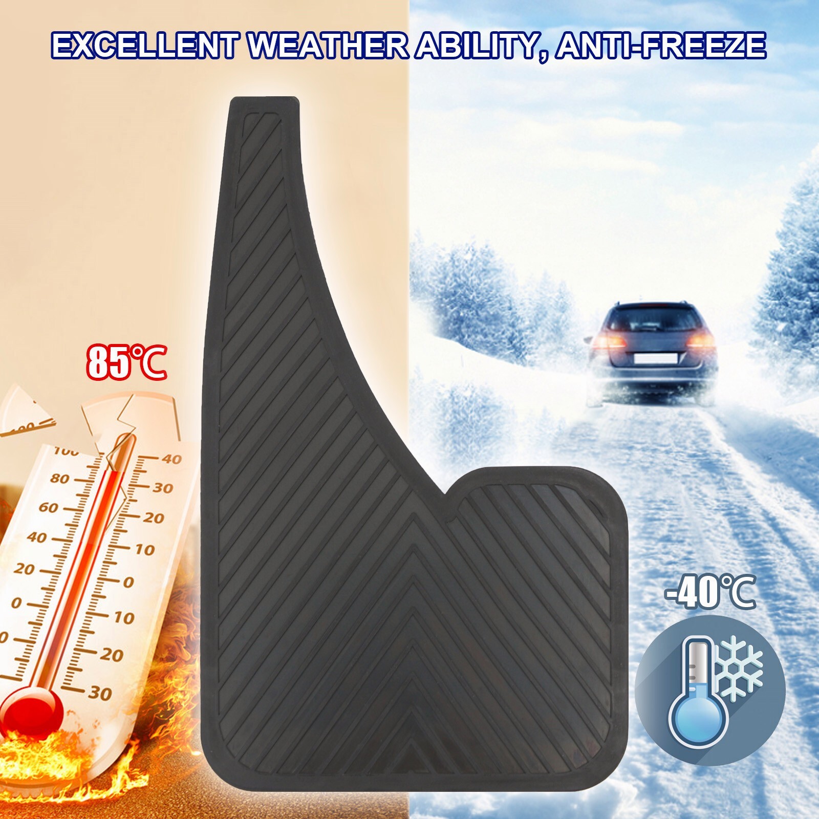 5mm Rubber Mud Flaps For Chrysler Pacifica Fender Splash Guards Front