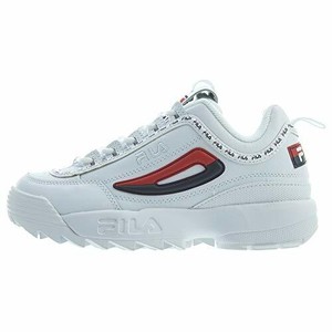 fila disruptor 2 premium repeat white navy red
