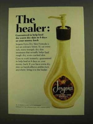 1968 Jergens Extra Dry Skin Formula Lotion Ad - Healer