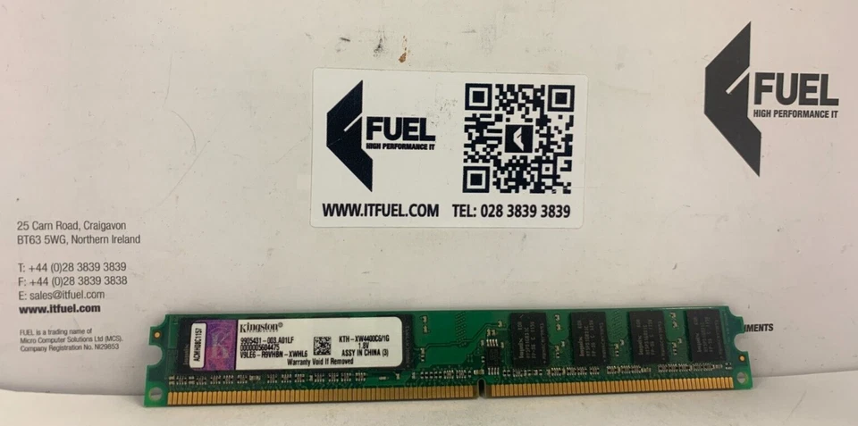 Kingston 1GB DDR2 ram memory module PC2-800- KTH-XW4400C6/1G - Image 2 of 3