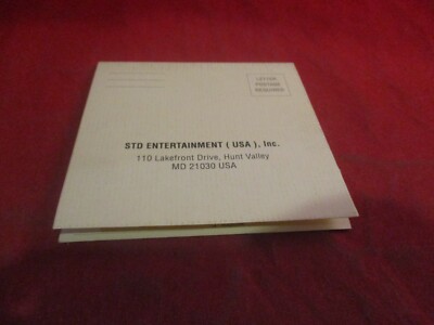 STD Super Nintendo SNES Era SN Propad Registration Offer Insert ONLY
