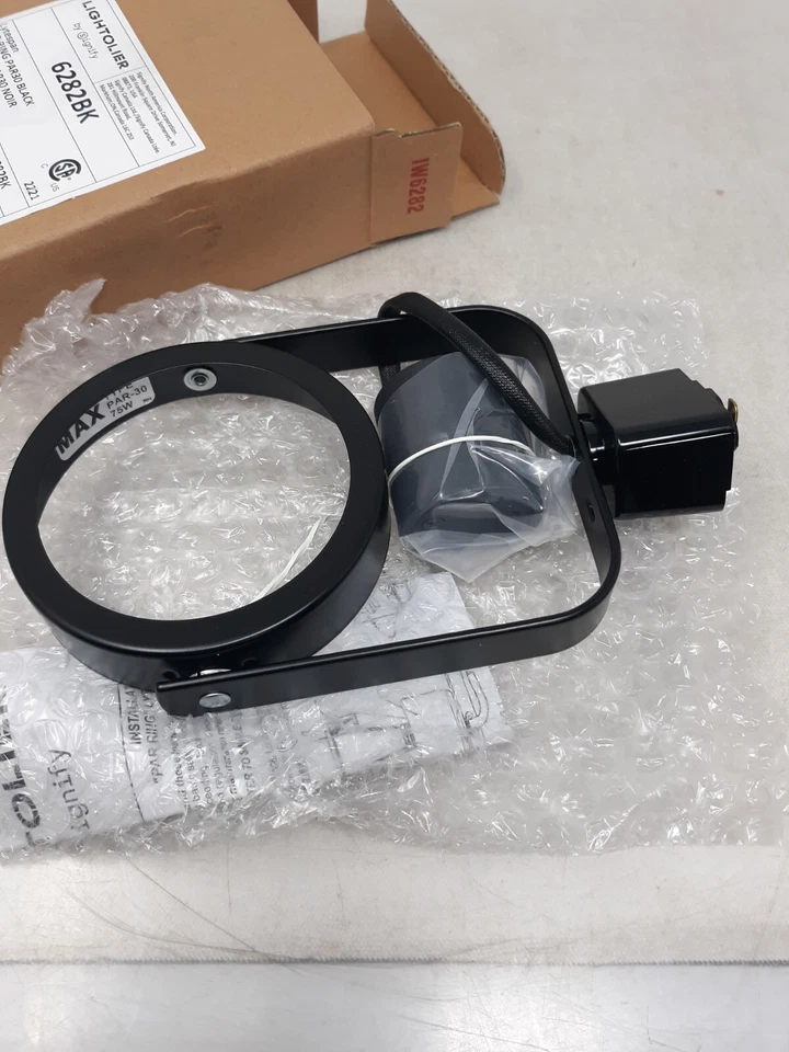 LIGHTOLIER modelo 6282 Lytespot ANILLO PAR negro mate LUZ CABEZA PISTA LED halógena Foto 2 de 4