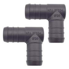 2 x You.S Hose Connector Intermediate Piece RGV Ø 20 Mm 90° Angle - L Shape