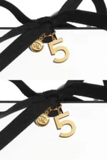 Set of 2 CHANEL Beauty VIP Gift Chanel No."5" Logo  Novelty Charm Pendant RARE