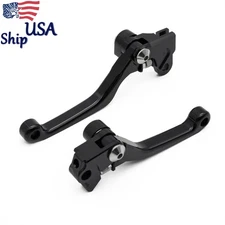 CNC Black Pivot Brake Clutch Levers For Honda CR125R/250R 92-03 CRF450R 02-03
