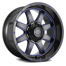 Impact Off-Road 804 Wheel 20x12 (-44, 5x139.7, 87.1) Black Single Rim