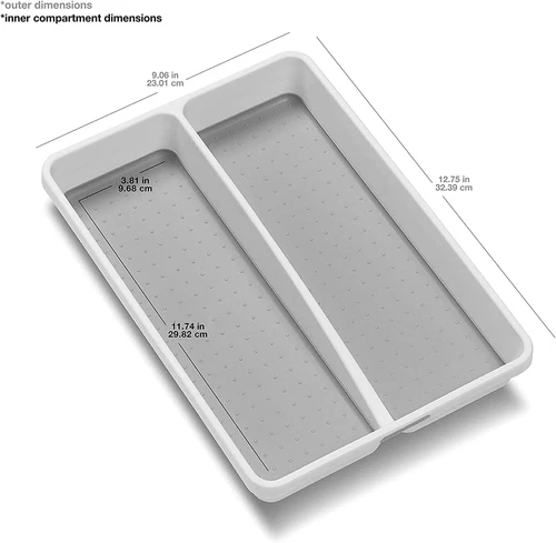 Mini Bandeja de Utensilios Clásica Antimicrobiana Premium Madesmart, Mini, PremiumWhite  Foto 4 de 4