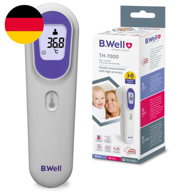B.Well Swiss Kontaktloses Infrarot-Thermometer TH-7000, 3In1-Temperaturmessgerät