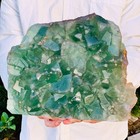 10.91LB Natural Large Particle Cubic Fluorite Crystal Specimen — photo 3