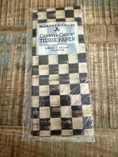 Retired Mackenzie Courtly Check Tissue Paper New Package Of 4 Sheets