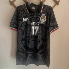 New Black ABA SPORT Mexico 1998 BLANCO 17 Martinez Jersey RETRO France - Medium