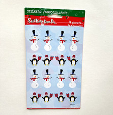 American Greetings Christmas Stickers Snowmen Penguins Cards Scrapbooking