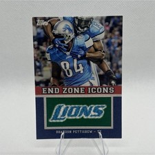 2011 Topps End Zone Icons Insert Brandon Pettigrew #EZI-67 Detroit Lions