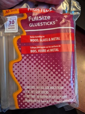 Lot of 3 Adtech 30 Hot, Non-Yellowing Glue Sticks, Clear, 30 Count 4 x .44 inch