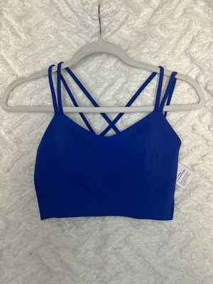 NWT Lululemon Like a Cloud Longline Bra B/C Size 8 Blue