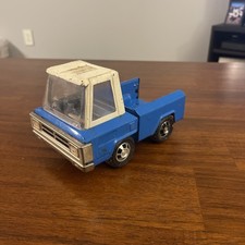 Vintage 1960's Buddy L Pickup Truck Blue White Pressed Steel Toy Truck