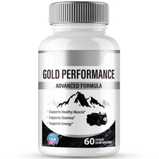 Gold Performance Capsulas, Official Supplement Pills for Men (60 Capsules)