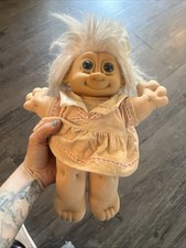 RUSS BERRIE TROLL DOLL KIDZ 12" PINK DRESS HAT PAINTER BAKER CHEF SAILOR