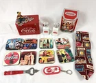 Vtg Bundle Mixed Lot of Coca-Cola Memorabilia Collectibles Salt Pepper ++