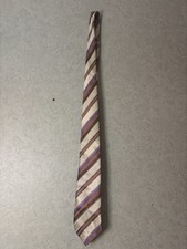 Steve Harvey Collection Mens Formal Necktie 60"Lx3.75"W Brown Neck Tie