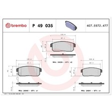 Satz Bremsbeläge Bremsklötze hinten für Mazda RX-8 SE | 394993