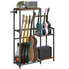 Guitar Stand, Multi-Guitar Rack, for Acoustic, Electric Guitar, Bass, Ukulele...