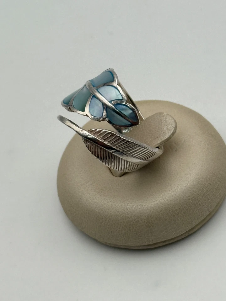 anello ring vintage silver argento 925 smalto enamel - Immagine 3 di 4