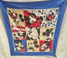 Vintage Mickey Mouse 22” Bandana Handkerchief J A Woronowicz S River Walt Disney