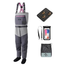 's Fishing Waders, Insulated Chest Waders with Stockingfoot Waterproof Neopre...