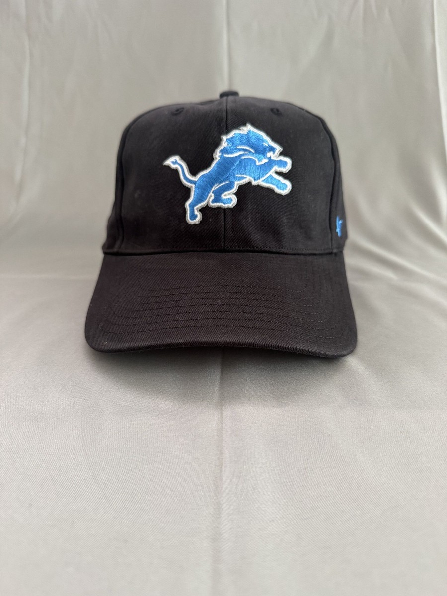 '47 Brand Detroit Lions NFL Snapback Hat Black Adjustable One Size Cap