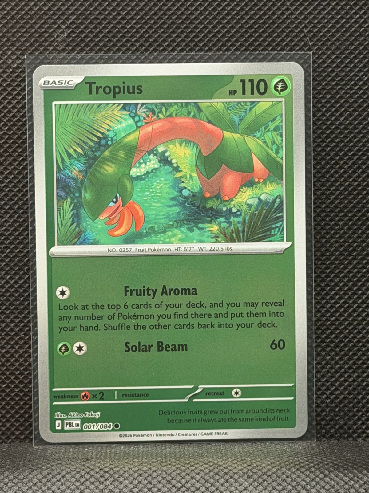 2026 Pokemon Pitch Black - Common Tropius #1 Reverse Holo