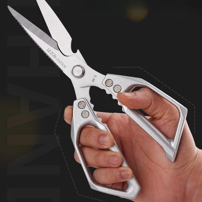 Kitchen Scissors Heavy Duty Stainless Steel Sharp Shears for Fish, Chicken & BBQ
