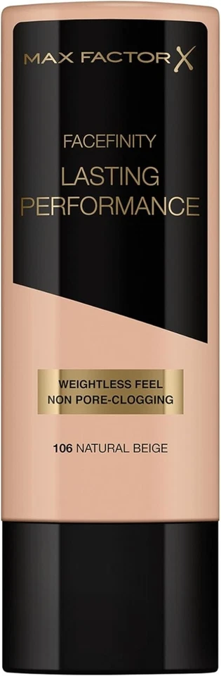 Long-Lasting Liquid Foundation in 106 Natural Beige - Non Pore-Clogging Formula - Image 3 of 4
