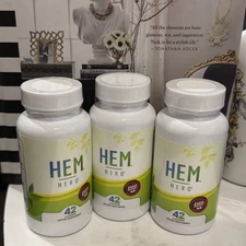 Hem Hero Extra Strength Hemorrhoid Treatment - Reduce Swelling  (3pack )42 Caps.