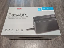 APC Back-UPS Battery Backup System 7 Outlets 1 USB 650VA 360W Model No BVN650M1