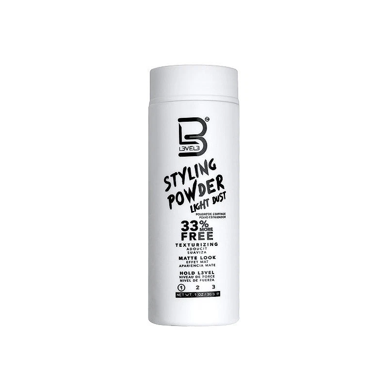Haarpuder L3VEL3 Styling Powder Light Dust 30g Volumenpuder Männer mattes Finish - Bild 2 von 2