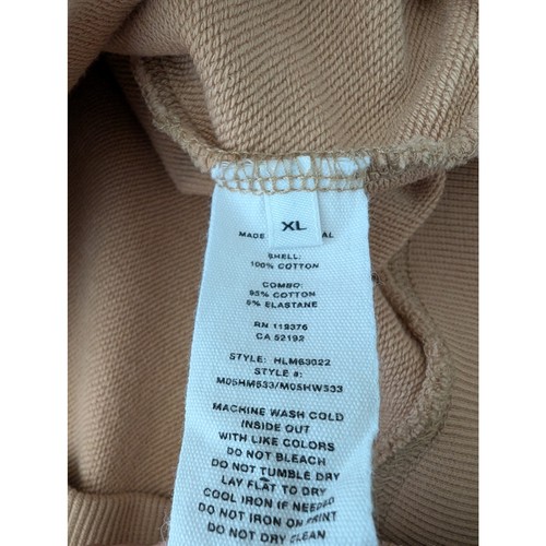 Helmut Lang Paris Sudadera con Capucha Gráfica Para Hombre XL Tostado Pullover Sudadera Ropa de Calle - Imagen 7 de 7