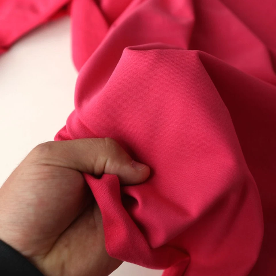 50cm Designer Jersey WinterStoff DekoStoff weich Meterware Koralle Rot Überbreit - Bild 2 von 2