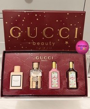Gucci Flora Mini/Miniature Perfume +gucci Ribbon Gift Set NEW