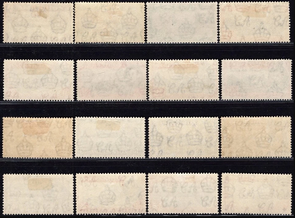 ASCENSION SG38/47b, 1938 KGVI, Juego completo de 16, montado como nuevo Foto 2 de 2