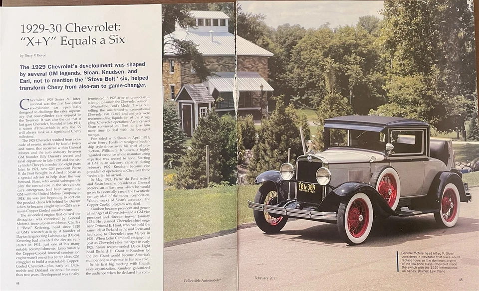 Chevrolet 1929-1930 12 pg artículo anuncio internacional universal  Foto 2 de 4