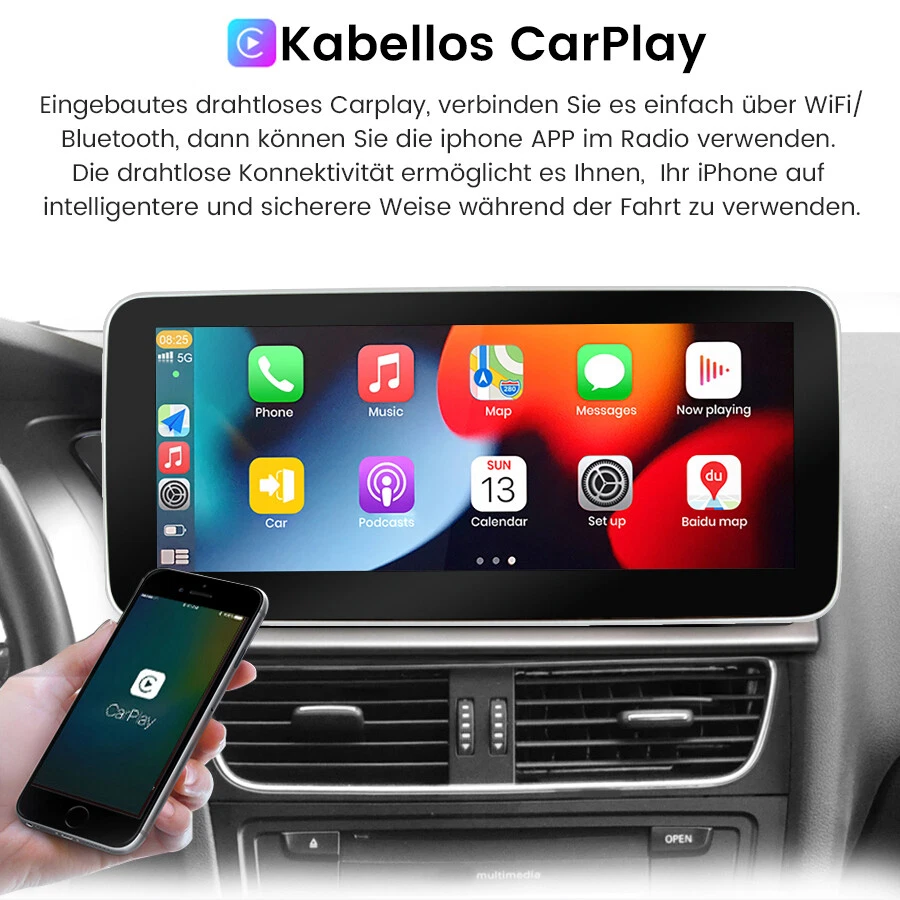 Für Audi A4 B8 A5 09-16 Carplay GPS Navi Android 12 Autoradio WIFI 4G DSP DAB+BT - Bild 4 von 4